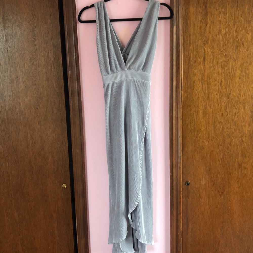 Lulus Sage Halter MIDI Dress